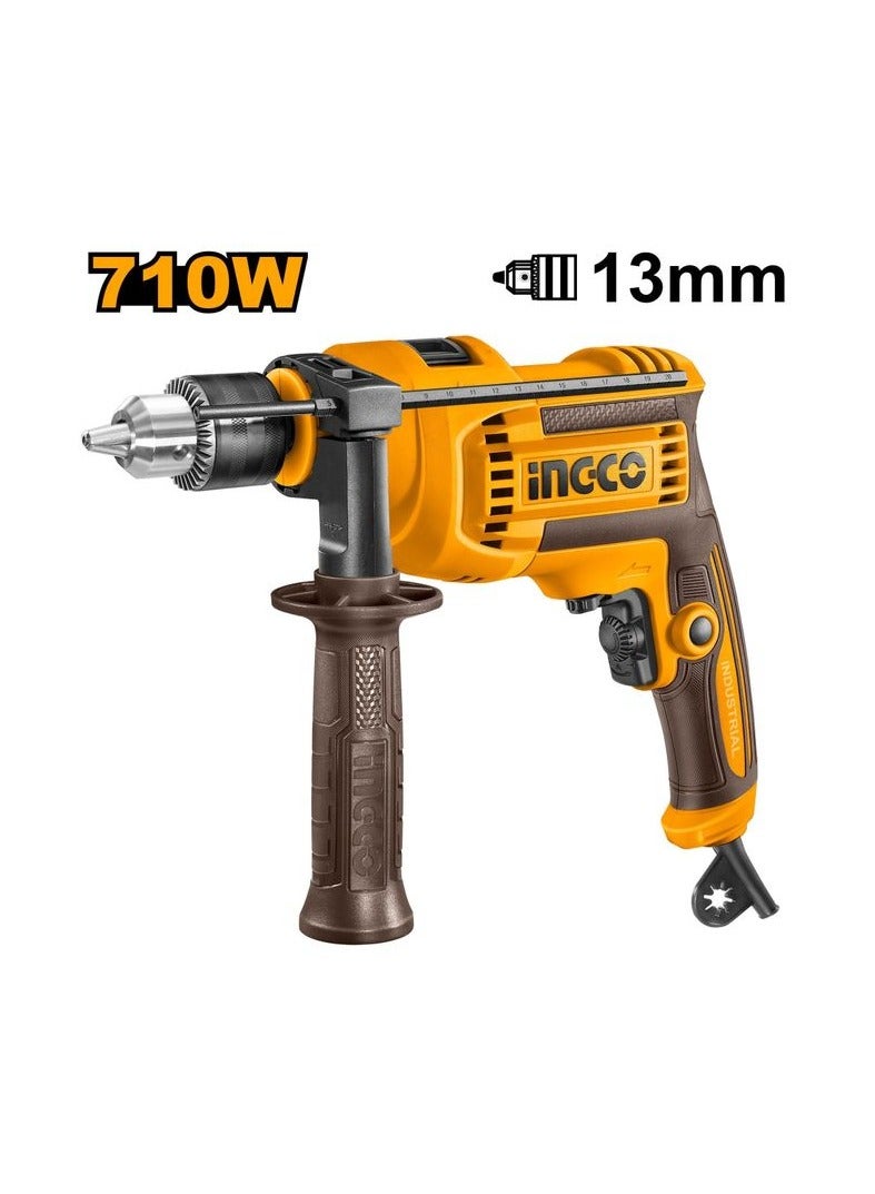 INGCO INGCO 710W 13mm Impact Drill ID7118 – Heavy Duty Rotary Hammer Drill for Concrete, Wood & Metal with Adjustable Speed - Image 4