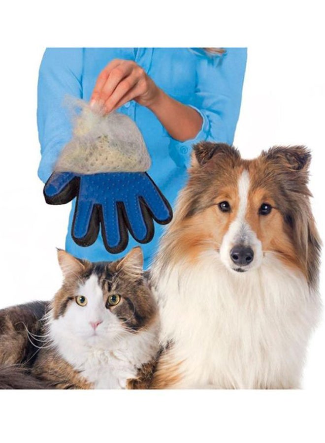 إسكدنيا قفاز بفرشاة للتدليك أسود/أزرق - Image 3