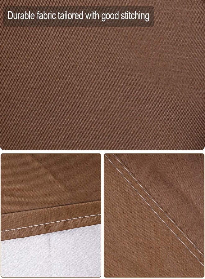 QEES Folding Bed Storage Cover,51" Waterproof and Dustproof Rollaway Bed Cover with Durable Zipper Adjustable Drawstring, Thickened Storage Cover for Folding Cot Foldable Bed, Fold Up Bed Protector.Brown - Image 3