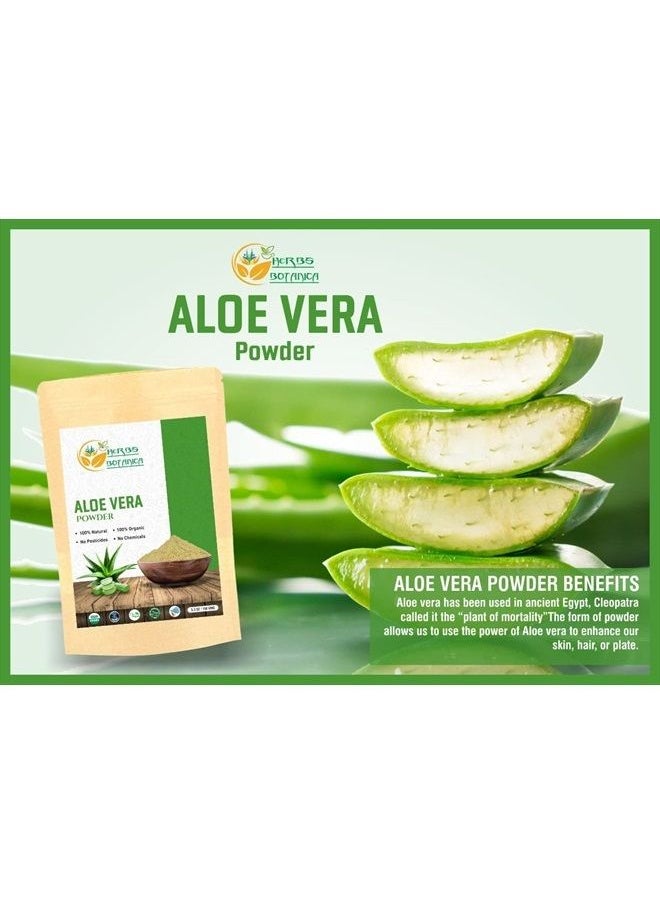 HERBS BOTANICA - Aloe Vera Powder Organic for Hair Growth, Skincare, Haircare, and Digestive Health | Organic, Moisturizing, and Soothing Aloe Barbadensis Vegan NO GMO 5.3oz | 150g - Image 1