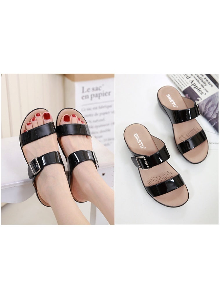 NIBEMINENT Slippers for Women's  Summer Lightweight Home Sandals Super Soft and Comfortable Thick Soled Travel Slippers - Image 4