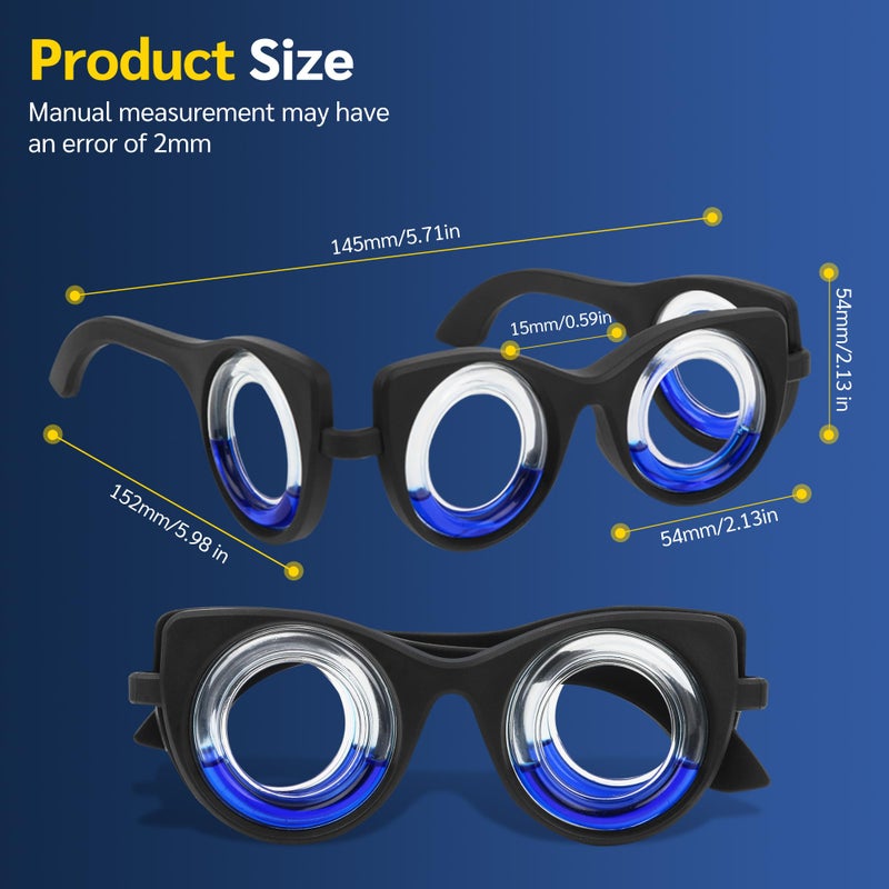 NEOISM Anti Motion Sickness Glasses, Car Sickness Glasses Relief Nausea & Dizziness, Portable Lensless Design for Car Sickness, Air Sickness, Sea Sickness, Road Trip Essentials, Full Black Bag - Image 4