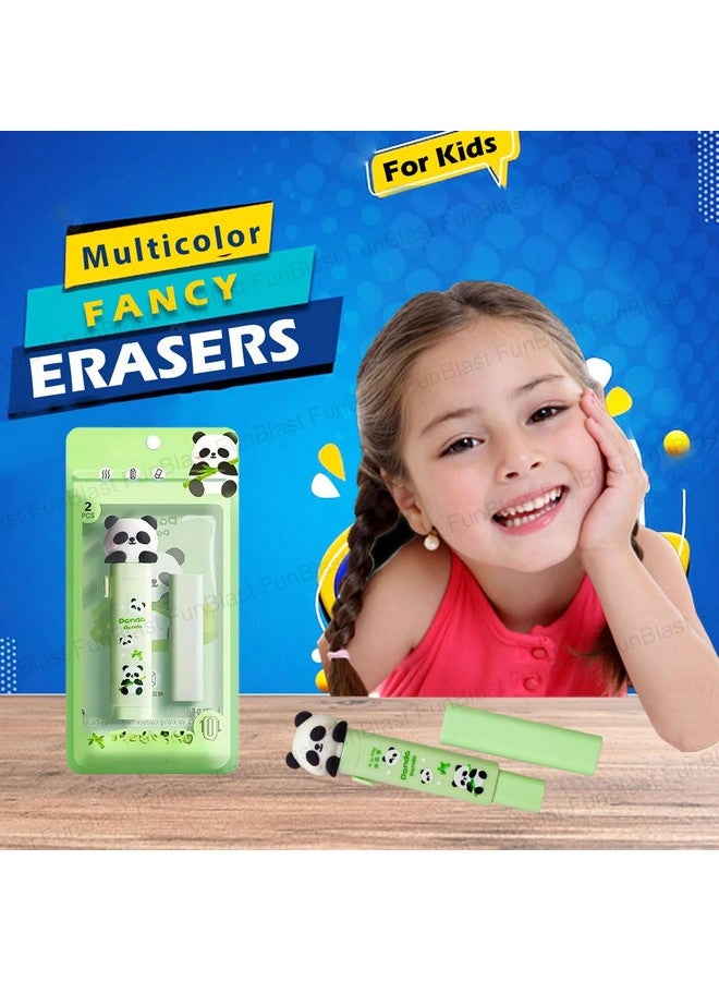 FunBlast Eraser For Kids - Panda Cutter Shaped Eraser Set For Kids, Stationary Set For Kids, Rubber Eraser For Kids, Kawaii Erasers, Fancy Erasers For Birthday Return Gift - Pack Of 2 (Panda) - Image 5