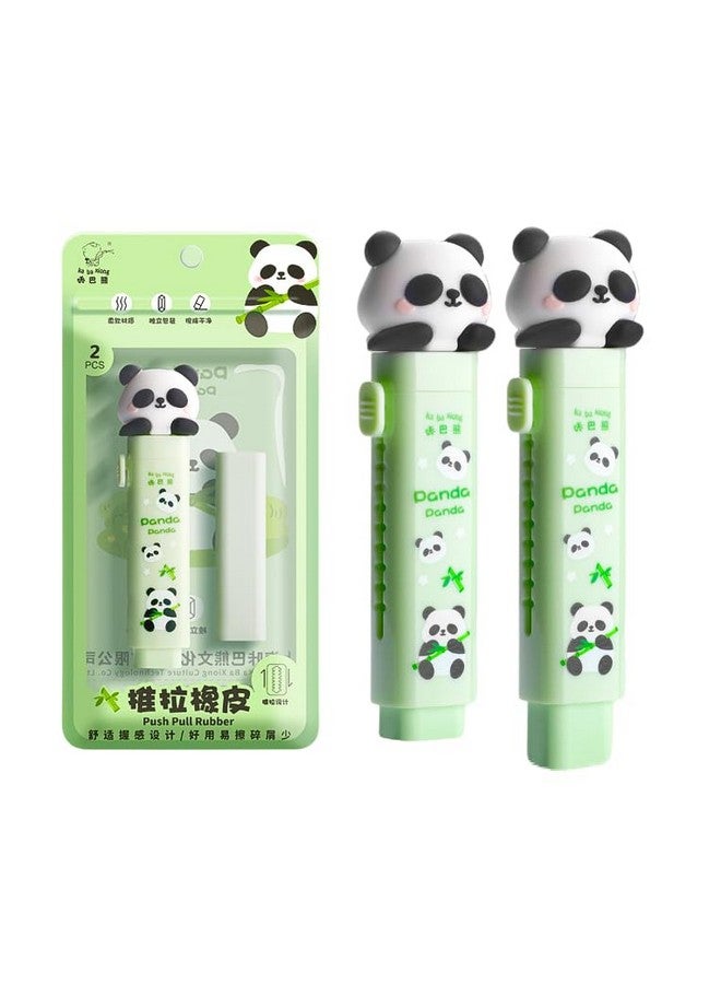 FunBlast Eraser For Kids - Panda Cutter Shaped Eraser Set For Kids, Stationary Set For Kids, Rubber Eraser For Kids, Kawaii Erasers, Fancy Erasers For Birthday Return Gift - Pack Of 2 (Panda) - Image 1