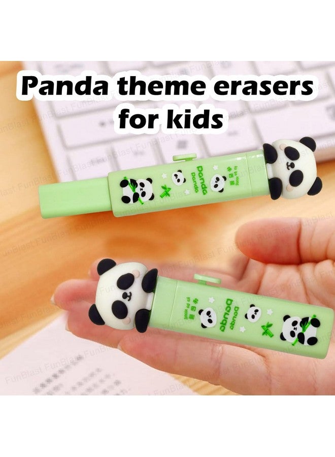 FunBlast Eraser For Kids - Panda Cutter Shaped Eraser Set For Kids, Stationary Set For Kids, Rubber Eraser For Kids, Kawaii Erasers, Fancy Erasers For Birthday Return Gift - Pack Of 2 (Panda) - Image 3