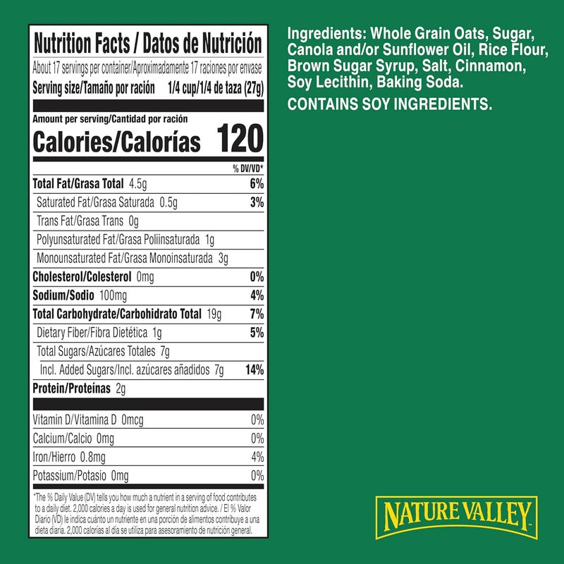 Nature Valley Crunchy Granola Bars - Cinnamon Flavor - Image 2