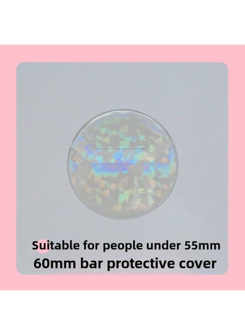 Diffuse Rhyme Laser Yum Protective Case Suitable For 58 75mm Badge Storage Display Protective Case Animation Peripheral-Color:M-260 60mm Protective Sleeve