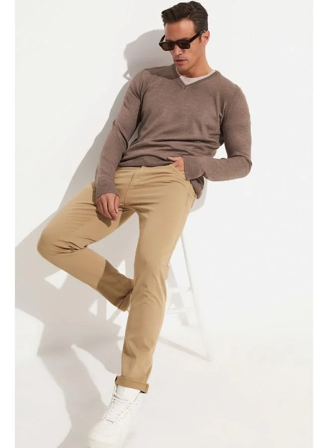 JUNE June Men's Five Pocket Pants Tan