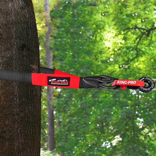 KING-PRO Tree Saver Strap 3in x 8ft, Emergency Recovery Tow Strap 33,000lbs Break Strength Tree Trunk Protector Rope for SUV ATV Off Road - Image 4
