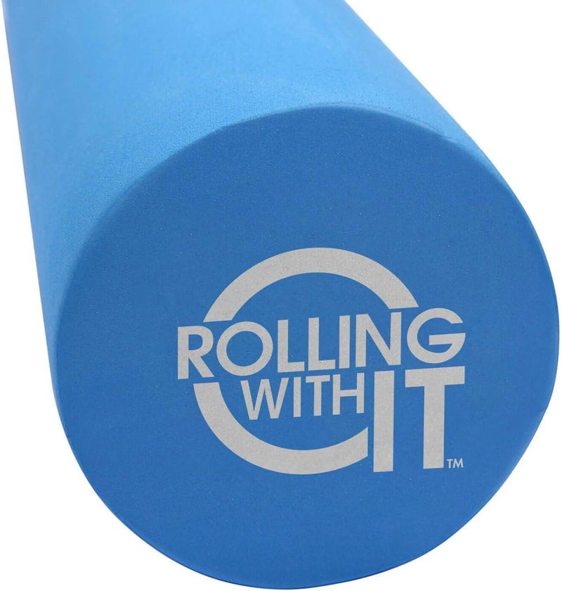 Rolling With It Foam Roller with High Density for Physical Therapy, Muscle Roller for Exercise and Muscle Recovery, Eco-Friendly Back Roller, Firm and Smooth Surface Massage Roller, Select Your Size - Image 1