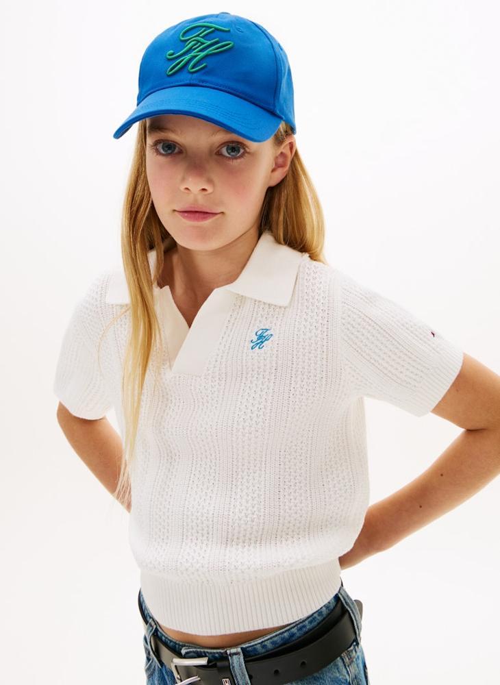TOMMY HILFIGER Kids' Logo Embroidery Six-Panel Baseball Cap - Image 5