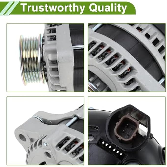 HOPESPANNER Automotive Car Alternator for Honda Pilot Alternator 2009 2010 2011 3.5L High Output 130A 12V 1 Pc No.31100RGWA01 - Image 4