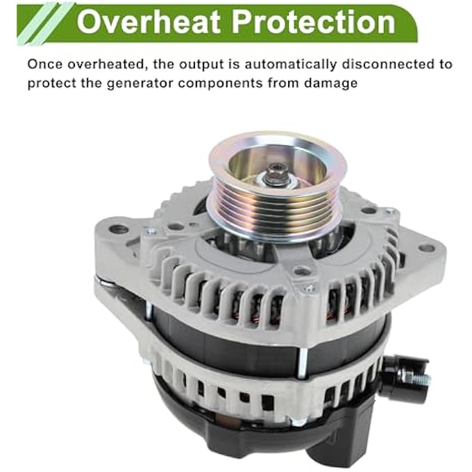 HOPESPANNER Automotive Car Alternator for Honda Pilot Alternator 2009 2010 2011 3.5L High Output 130A 12V 1 Pc No.31100RGWA01 - Image 5