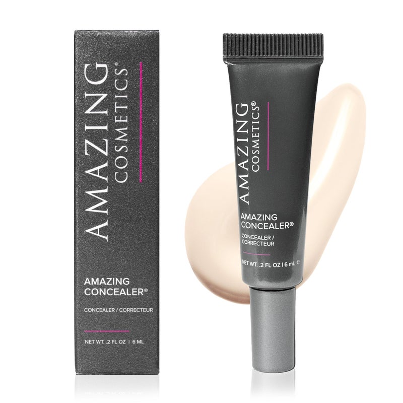 AmazingCosmetics Amazing Concealer, multipurpose full coverage concealer 0.2 oz, Ivory - Image 1