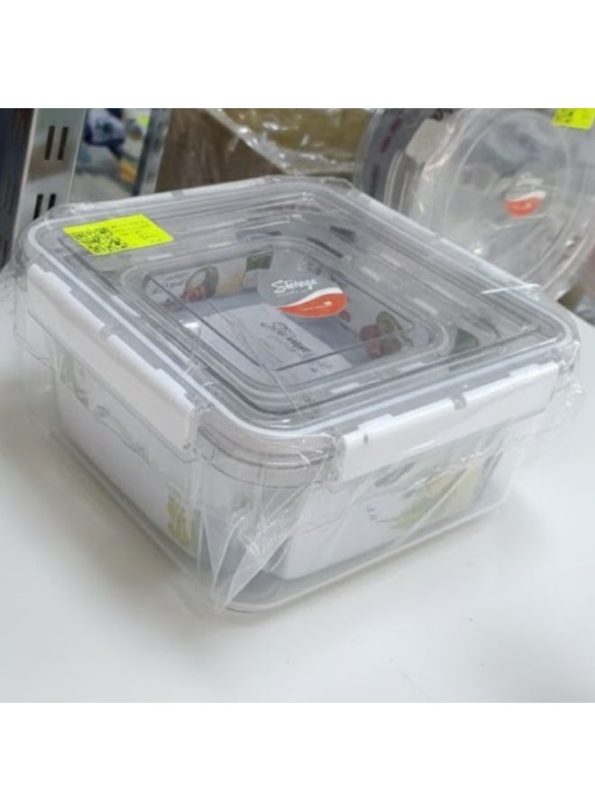 لوكاداه مجموعة حاويات تنظيم المطبخ، علب تخزين طعام محكمة الإغلاق للمواد الجافة، والحبوب، والدقيق، والسكر، والأرز، والوجبات الخفيفة، ومستلزمات الخبز | حافظ على الطعام طازجًا، أساسيات المطبخ