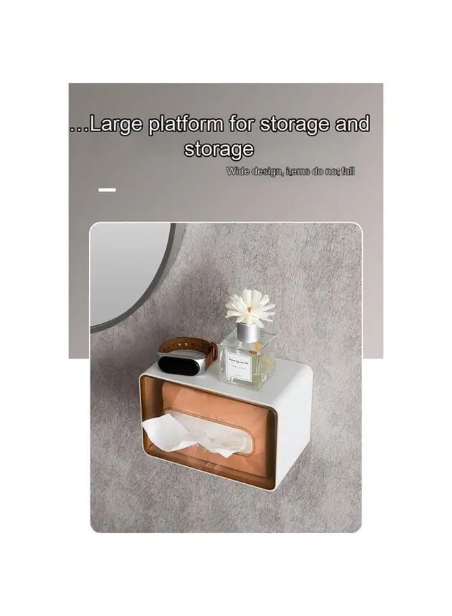 حامل ورق التواليت الشفاف الحديث المينيمالي، حامل مثبت على الحمام، منظف الحمام، 1 قطعة - Image 5