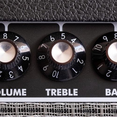 Rebower Potentiometer Knob Shaft Insert D Type Switch Knobs, [for Audio Device] - 6.4mm/ Black White/ 4Pcs - Image 4