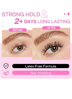 Calailis CALAILIS Lash Glue, Cluster Lash Glue for DIY Lash Extensions Super Strong Hold 48 Hours Long Lasting Lash Extension Glue for Lash Cluster Waterproof Non-Irritating Fast Drying Lash Glue  - Image 2