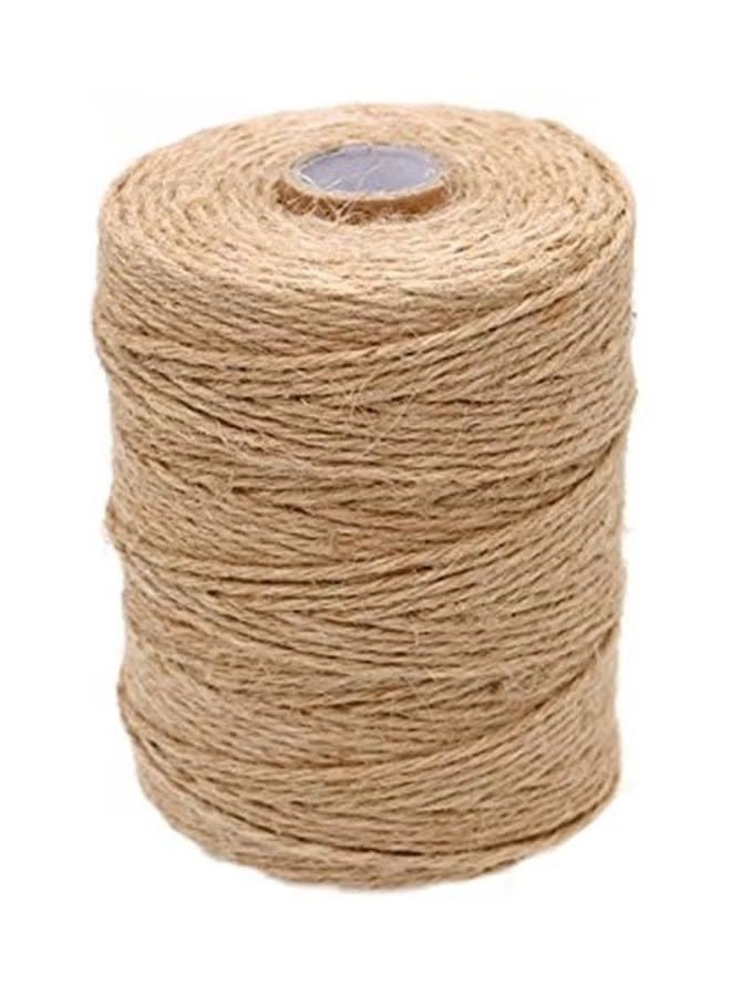 2 PCS Natural Jute Twine 100m - Handmade Rope for Gift Wrapping, Flower Arrangements, Gardening, Festive Decorations & DIY Crafts - Image 3