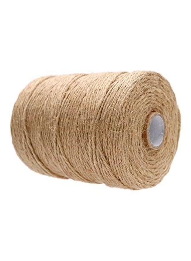 2 PCS Natural Jute Twine 100m - Handmade Rope for Gift Wrapping, Flower Arrangements, Gardening, Festive Decorations & DIY Crafts - Image 2
