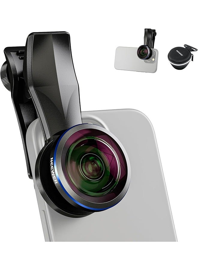 NEEWER 8mm Fisheye Lens with 220° Wide Angle u0026 17mm Thread Phone Lens Clip, Also for 17mm Threaded Phone Cage/Phone Case/Phone Clamp/Backplate, LS-29 PRO - Image 1