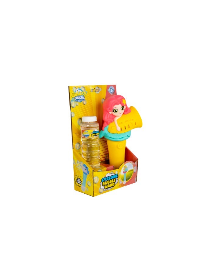 Galaxy Toys عصا فقاعات حورية البحر مضيئة مع محلول فقاعات - صانع فقاعات تلقائي للأطفال للعب في الحفلات الخارجية assorted 1pc - Image 4