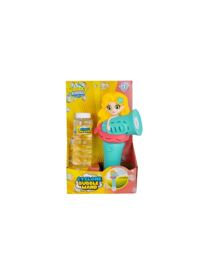 Galaxy Toys عصا فقاعات حورية البحر مضيئة مع محلول فقاعات - صانع فقاعات تلقائي للأطفال للعب في الحفلات الخارجية assorted 1pc - Image 5