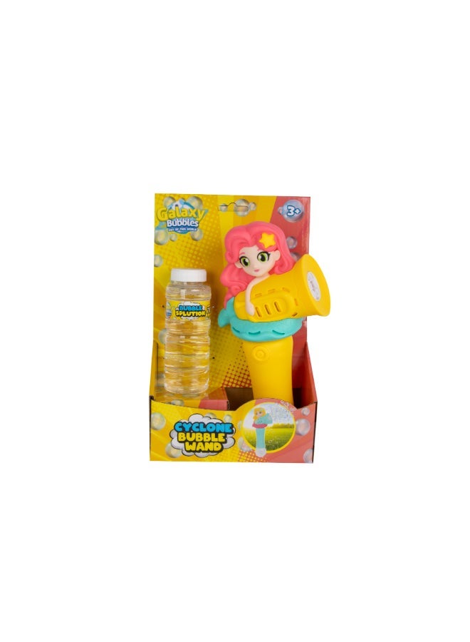 Galaxy Toys عصا فقاعات حورية البحر مضيئة مع محلول فقاعات - صانع فقاعات تلقائي للأطفال للعب في الحفلات الخارجية assorted 1pc - Image 2
