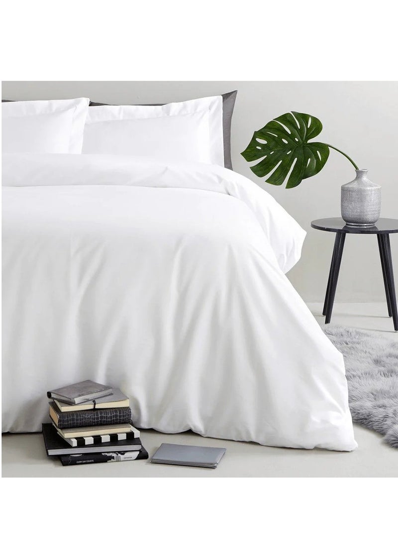 نيوفالييتو غطاء لحاف فاخر 160 × 220 مصنوع من القطن الطبيعي طويل التيلة 100% 300TC مع زر إغلاق سهل، قوي وناعم وجيد التهوية - Image 2