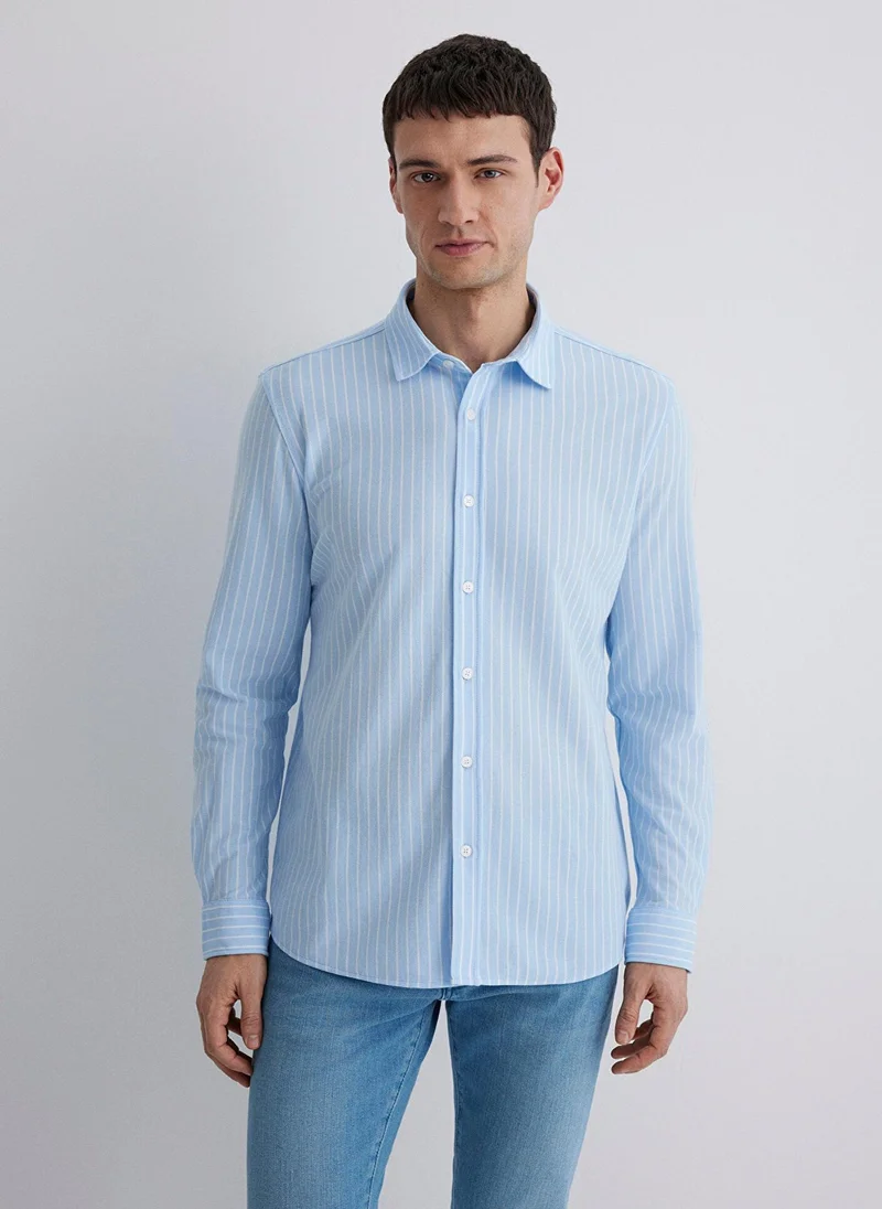 MAVI Striped Blue Shirt