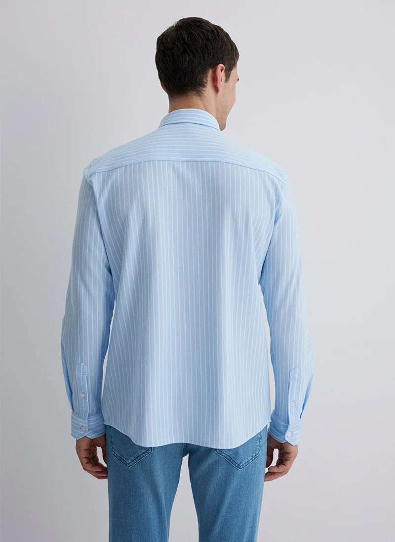 MAVI Striped Blue Shirt