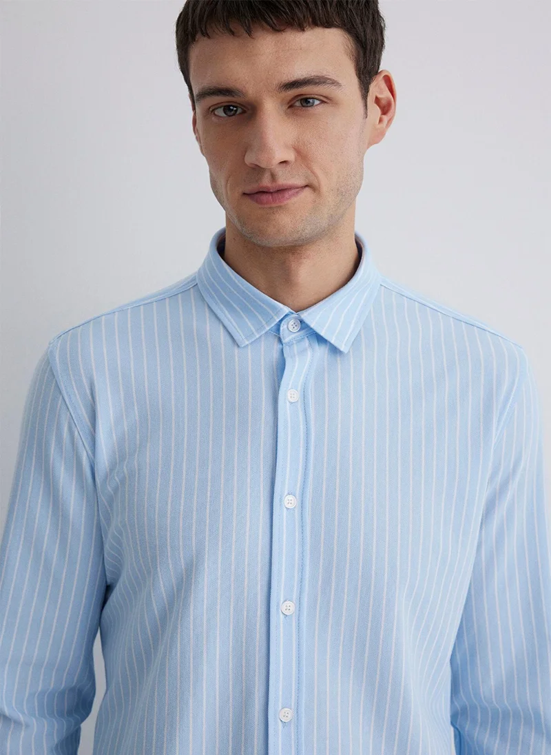MAVI Striped Blue Shirt