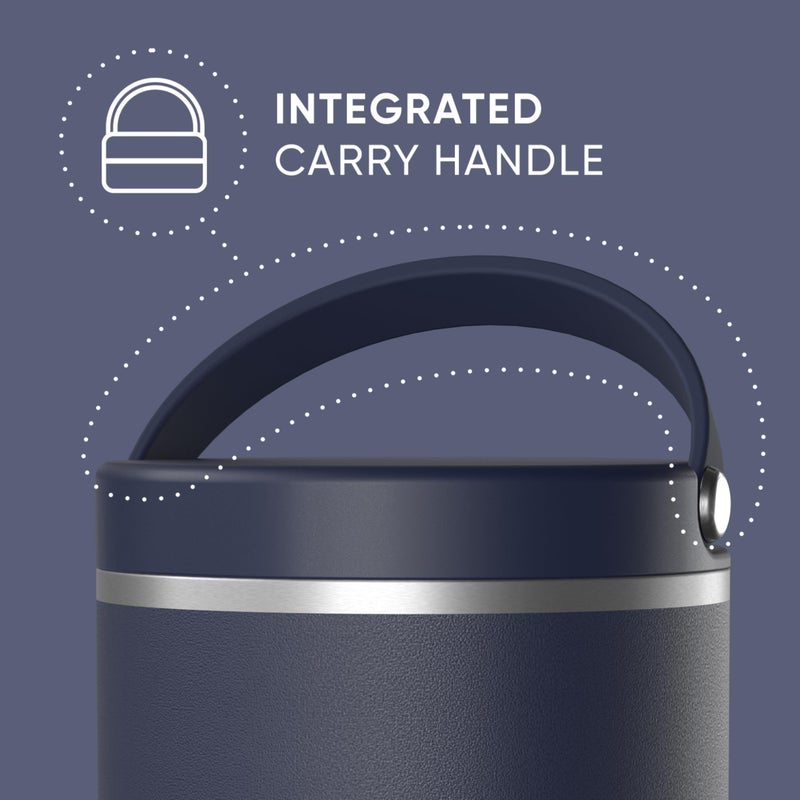 Hydrapeak 25oz Stainless Steel Vacuum Insulated Food Jar | for Hot Food and Cold Food, Wide Mouth Leak-Proof Soup for Adults, 10 Hours Hot and 16 Hours Cold (Navy) - Image 4