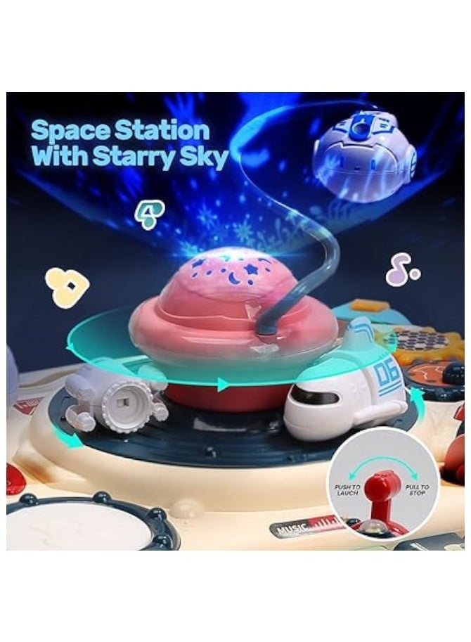 Toy Box Multifunctional Kids Early Education Game Table Building Blocks Educational Learning Musical Table For Kids - Image 3