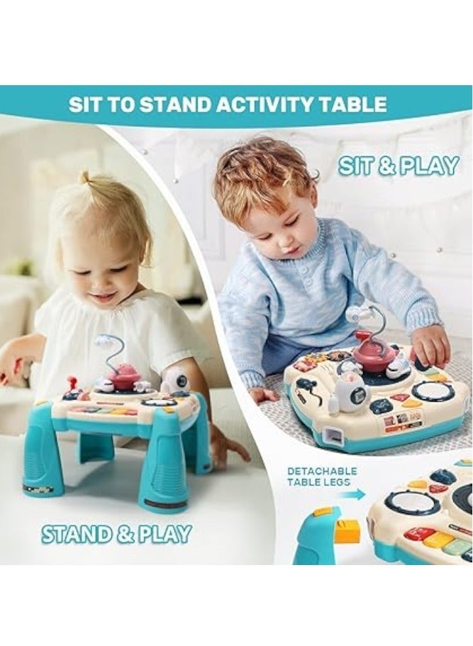Toy Box Multifunctional Kids Early Education Game Table Building Blocks Educational Learning Musical Table For Kids - Image 4