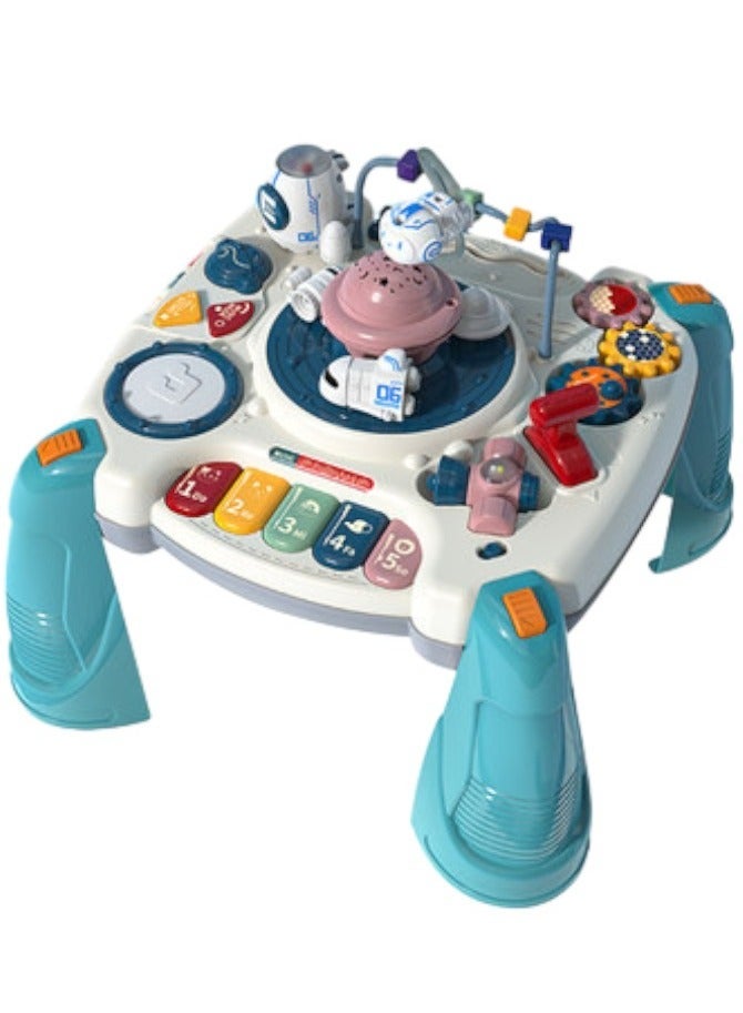 Toy Box Multifunctional Kids Early Education Game Table Building Blocks Educational Learning Musical Table For Kids - Image 2