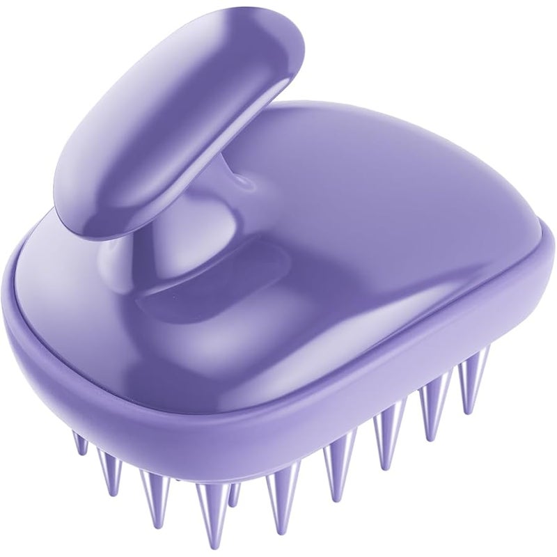 Rebex 2-in-1 Scalp Massager Shampoo Brush,Scalp Scrubber, Exfoliator Brush for Removing Dandruff & Hair Growth,Detangling Scrubber for Wet or Dry Hair - for All Hair Types(Purple) - Image 2