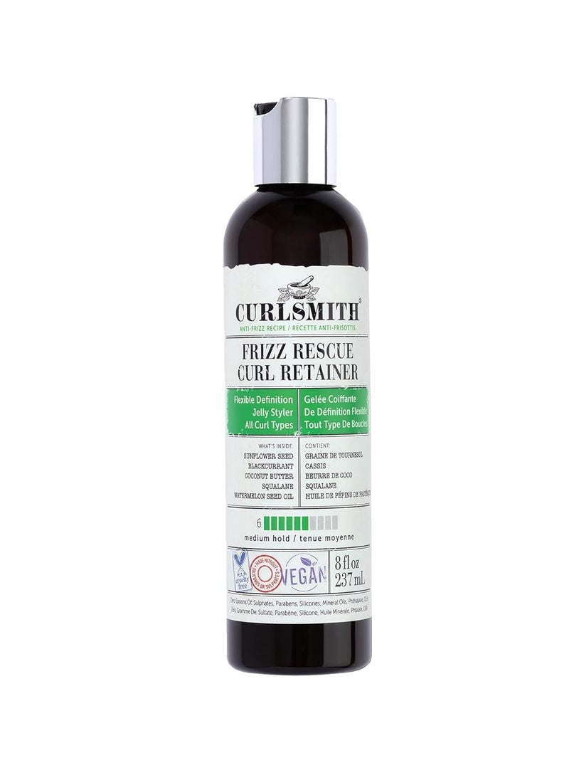 CURLSMITH - CURLSMITH - Frizz Rescue Curl Retainer, Jelly Hair Styler, Non-Sticky, Frizz Control, Humidity Protection, For All Curl Types, Vegan, 237ml/8 fl oz - Image 1