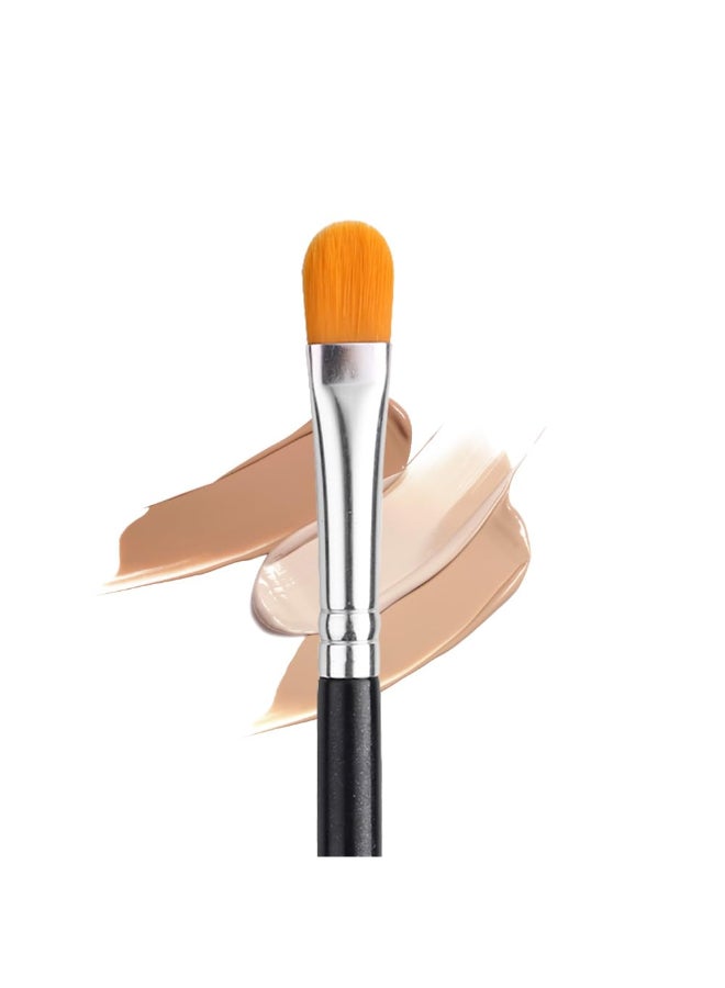 IPRESTA Flat Concealer brush Brow Brush Black Single Brushes Eye Shadow Primer Applicator Brush for Blending Small Makeup Brush Concealer Brush Eyeshadow brush - Image 2