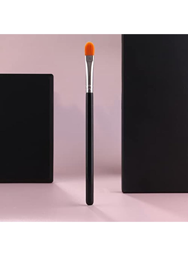 IPRESTA Flat Concealer brush Brow Brush Black Single Brushes Eye Shadow Primer Applicator Brush for Blending Small Makeup Brush Concealer Brush Eyeshadow brush - Image 3
