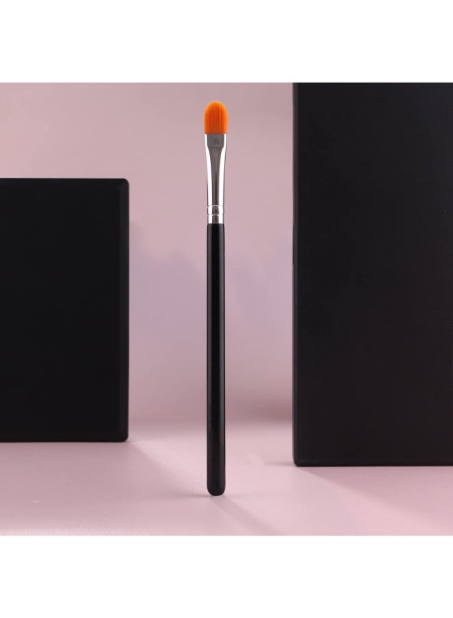 IPRESTA Flat Concealer brush Brow Brush Black Single Brushes Eye Shadow Primer Applicator Brush for Blending Small Makeup Brush Concealer Brush Eyeshadow brush - Image 4