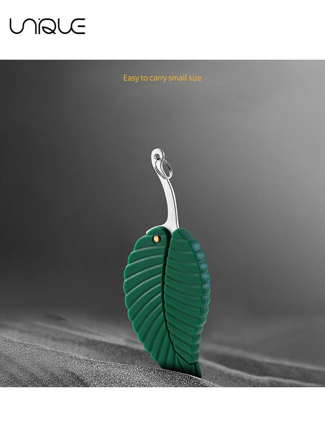 Unique Keychain Knife Keychain Accessories,Leaf keychain, Self Defense Keychains for Women, Cute, Hidden, Sharp, Durable, Key Knife Keychain for Women, Safety, Portable  - Image 3