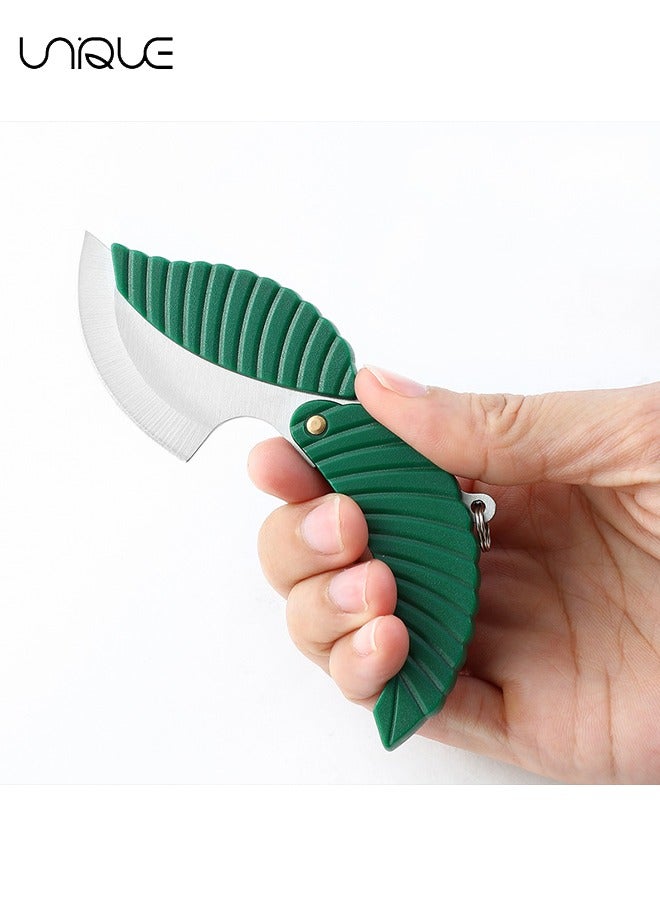 Unique Keychain Knife Keychain Accessories,Leaf keychain, Self Defense Keychains for Women, Cute, Hidden, Sharp, Durable, Key Knife Keychain for Women, Safety, Portable  - Image 4