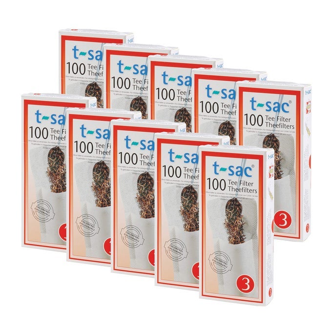 TSAC TEA FILTER BAGS DISPOSABLE TEA INFUSER NUMBER 3SIZE 3 TO 8CUP CAPACITY SET OF 1000