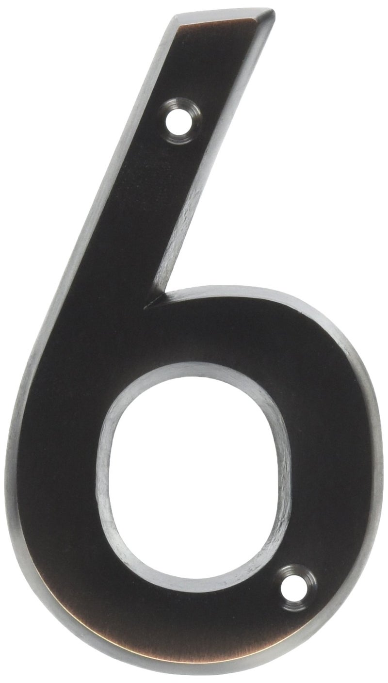HyKo 4 High Premium Metal House Number Modern Raised Numbers for Exterior House Durable Convenient Marking for Home Address with Included Mounting Hardware for Simple Installation