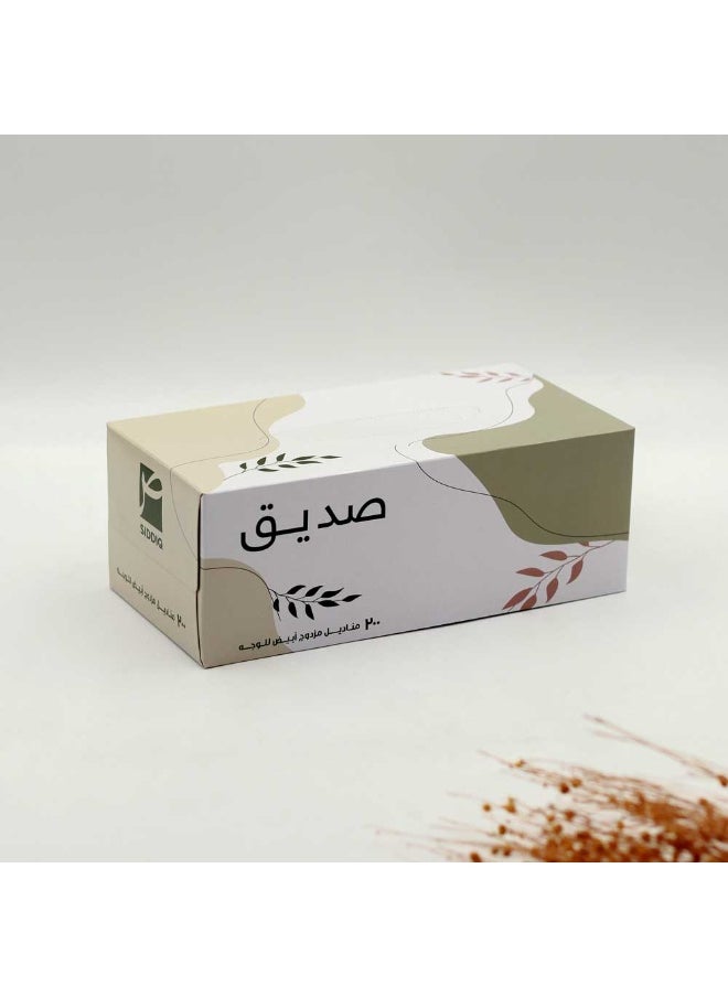 SIDDIQ SIDDIQ Facial Tissue 200x2ply 5 Pieces  - Image 1