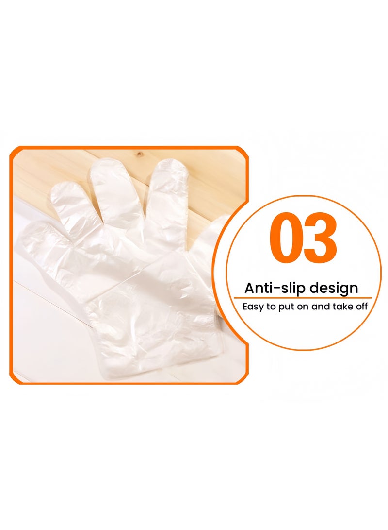 Generic Disposable Hand Mask with Ear Paraffin Wax Gloves Hand Conditioning and Spa Treatment Plastic Gloves for Cleaning, Coloring,and Manicure Tear-resistant Glove Liners for Personal Use 100pcs - Image 4