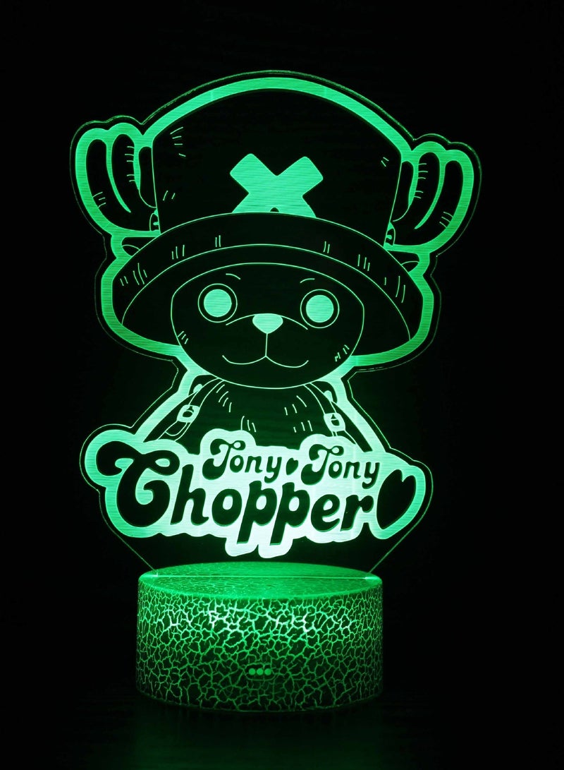 KUYING One Piece Series 3D Night Light LED Creative Desk Lamp 