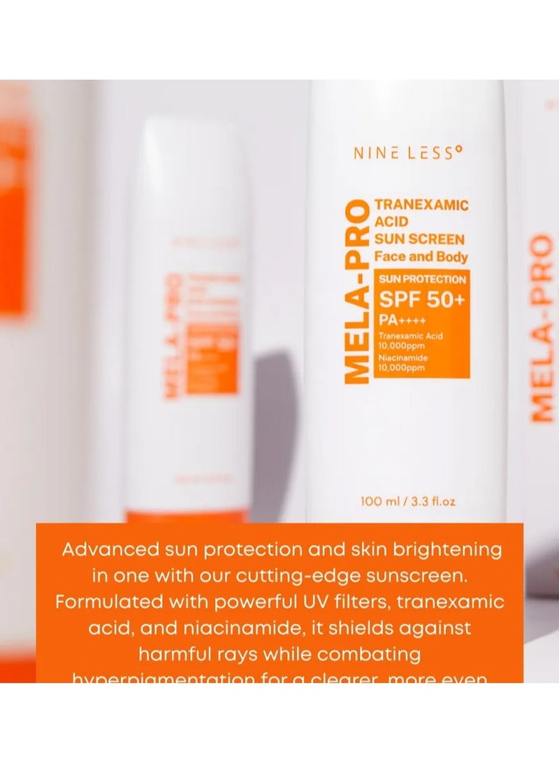 NINELESS Mela-Pro Tranexamic Acid Sun Screen 100ml - Image 3