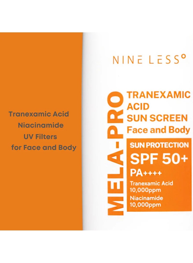 NINELESS Mela-Pro Tranexamic Acid Sun Screen 100ml - Image 4